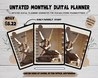 Dijital Planlayıcı, Dijital Planlayıcı Goodnotes, Dark Digital Planner, Tarihsiz Dijital Planlayıcı, Dijital iPad Planlayıcı,