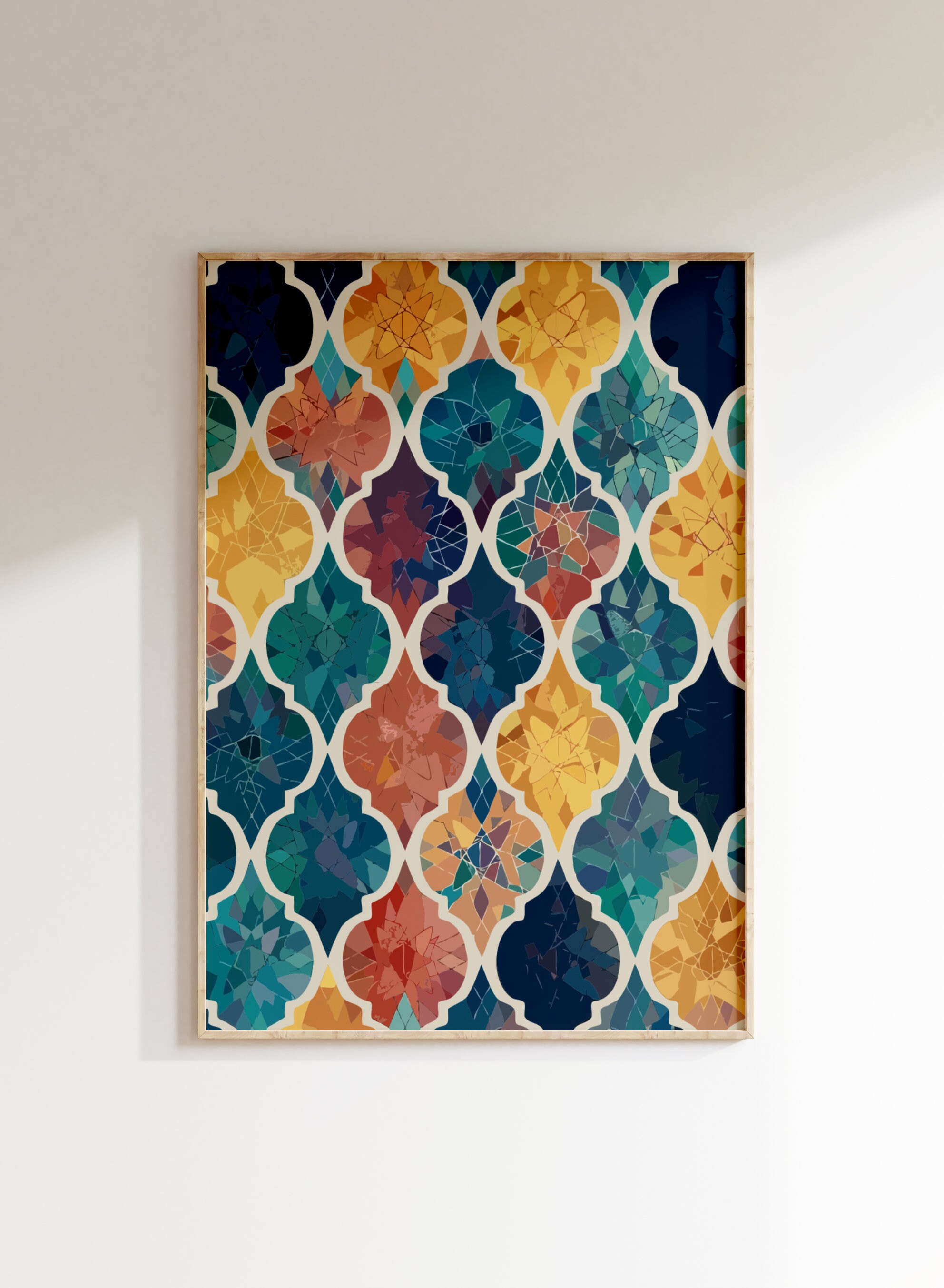 Traditional Islamic Pattern Print, Islamic Geometric Artwork, Islamic ...