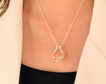 Drop Ring Holder Necklace Dainty Ring Holder Necklace For Doctor Ring Keeper 3 - 8 Size Ring Carry Magic Ring Holder Engagement Ring Holder