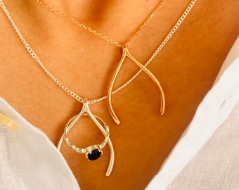 Ring Keeper Necklace Wishbone Gold Ring Holder Necklace Engagement Ring Holder Wedding Band Ring Keeper Nurse Jewelry Surgeon Doctor Gift