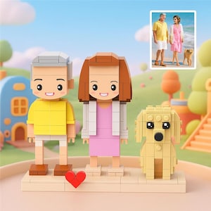 Custom Brick Me Figures – Couple Mini Figures | Personalized Building Block Toy Gift | Wedding, Anniversary, Handmade ABS Figurines!