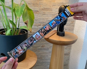 Porte-clés en rouleau de film personnalisé - Porte-clés en rouleau de film pour appareil photo - Rouleau de film personnalisé - Rouleau de film photos - Cadeau pour couple ou anniversaire !