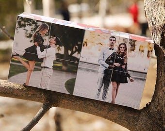Cubo fotografico 3D personalizzato / Cubo di Rubik con immagine personalizzata / Regalo unico per matrimoni e coppie!
