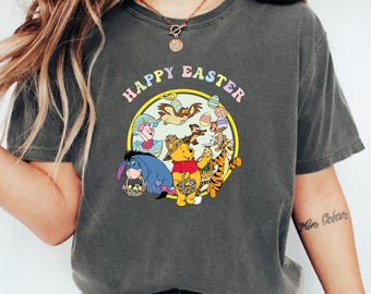 Winnie The Pooh and Friends Shirt, Winnie The Pooh Shirt,Happy Easter Day Shirt,Happy Easter Disney,  Disney Easter Day Shirt