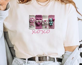 Comfort Colors XOXO Valentine's Day T-Shirt, Love Graphic Tee,Valentines Day Tee, Love Shirt,Love Day, Valentines Day