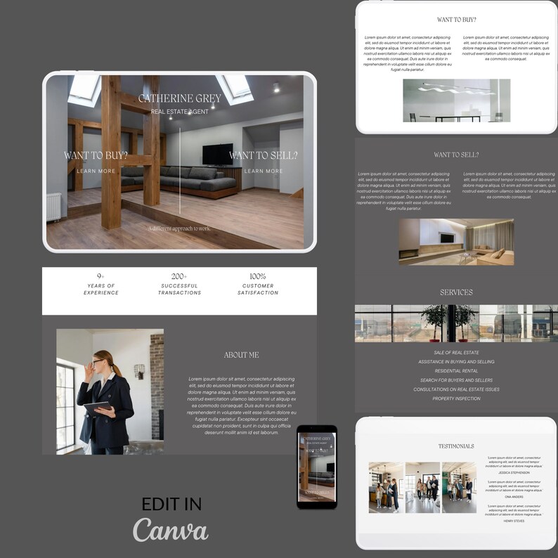 View of Luxury Real Estate Website Template, Realtor Website Template, Real ...