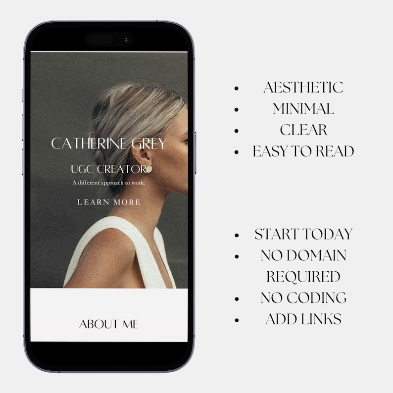 UGC Portfolio Template, Ugc Starter Kit, Ugc Website, Ugc Web, Ugc Website Template, Ugc Creator Portfolio, Ugc Media Kit Canva