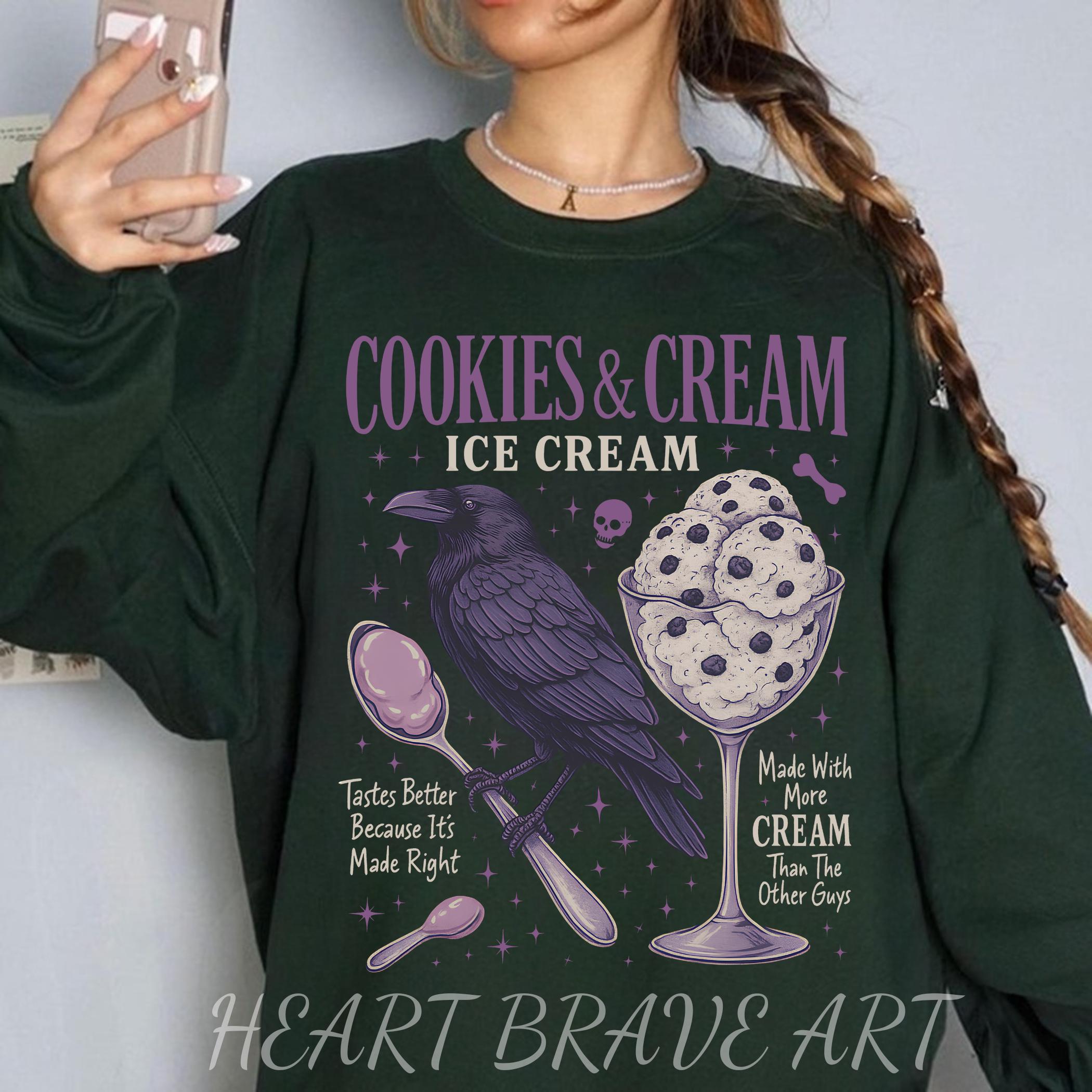 Cookie and Cream Ice Cream Tee, Butcher & Blackbird Sweater