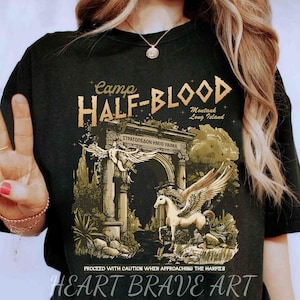 Camp Half Blood Pegasus, Half Blood Chronicles Apparel, Greek Demigods Tee, Reckless Book, Lauren Roberts, Book Lover Tee