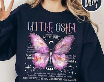 Sudadera con la mariposa Little Osha, sudadera con capucha Quicksilver Callie Hart, camiseta inspirada en el martín pescador de Saeris Fane, camisa Quicksilver Callie Hart