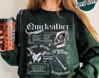 Camiseta de la serie Quicksilver, libro mágico, sudadera con la pequeña mariposa Osha, camiseta Quicksilver Callie Hart, inspirada en el martín pescador de Saeris Fane