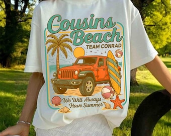 Summer I Turned Pretty Cousins Tee, Cousins Beach Tee, Team Conrad Junior Mint Bear Shirt, Summer Beach Tee, Team Conrad Shirt, TSITP  Movie