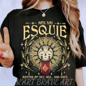 Whee Whoo Funny Esquie Shirt, Expedition 33 Shirt, Esquie Mon Ami Sweater, Gaming Tee, Dark Fantasy Shirt, Rpg Gamer Tee, Esquie Shirt