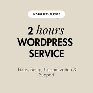 2 Hour WordPress Help Service | Fix Website Issues, Small Tasks, Elementor Edits
