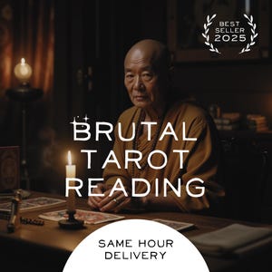 Lectura psíquica brutal / Sin herramientas / 99% de precisión / Sin edulcorantes / Entrega en la misma hora / Lectura de tarot completa, extensa y detallada