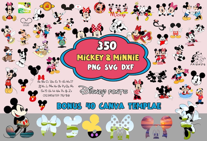 Mickey Mouse SVG Mega Bundle
