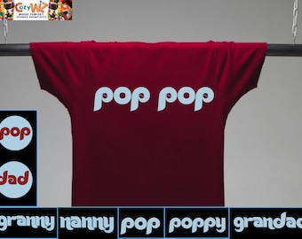 Phillies Inspired Name Shirt, Custom Name Shirt, Pop Pop Shirt, Poppy Shirt, Phillies Gift, Poppy Shirt