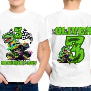 Monster Truck Birthday Shirt, Family Birthday Truck Shirt, Birthday Boy Monster Truck Shirt, Custom Monster Truck Birthday Shirt, Cars Bday