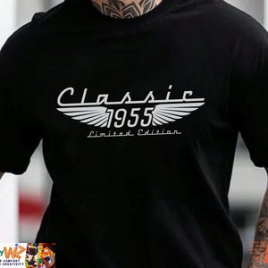 70th Birthday Shirt, Born in 1955 Classic Car Lover, Limited Edition Dad Birthday Gift T Shirt, Grandpa Turning Seventy, man birthday gift