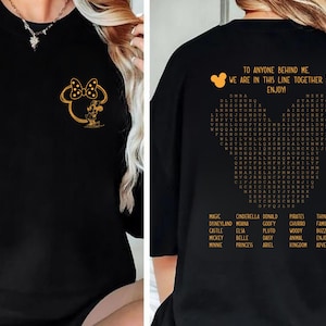 Funny Interactive Disney Shirt, Waiting In Line Puzzle Double Side Disney Shirt, Disney Dad Shirt, Disney Mom Shirt, Disneyworld Shirt