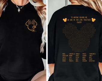 Funny Interactive Disney Shirt, Waiting In Line Puzzle Double Side Disney Shirt, Disney Dad Shirt, Disney Mom Shirt, Disneyworld Shirt