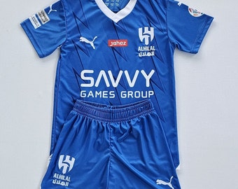 2024 Kinder Al Hilal Heim Trikot Set Al-Hilal Neymar 10 Home Youth Kids Maglia W-Shorts BAMBINI