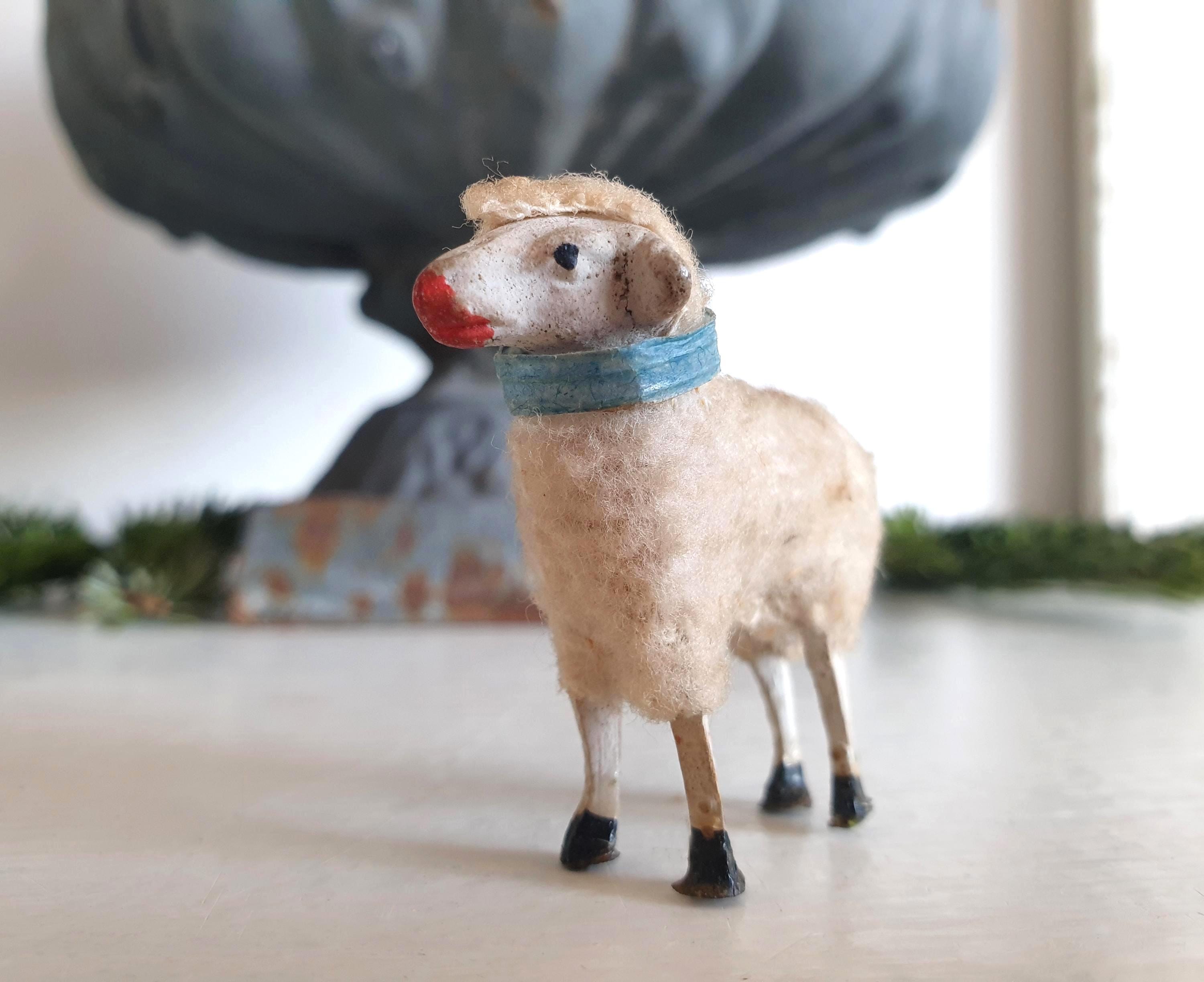 Antique putz sheep - Etsy 日本
