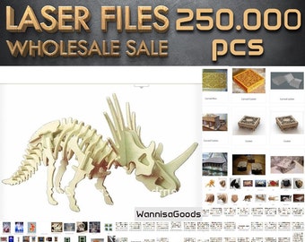 250,000 pcs of premium laser files. Unique wholesale catalog, the largest in the world, there are no analogues. Read the description!