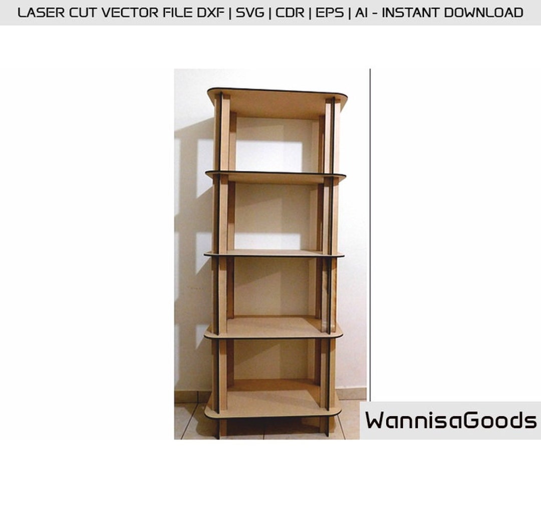 Laser Cut File Compound Shelf Laser Cut Vector Shelves and Drawers Cnc ...