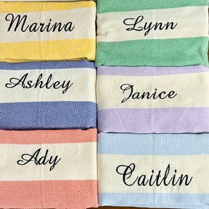 Bachelorette Party Gifts, Personalized Beach Towel, Beach Blanket, Employee Gifts, Bachelorette Towel, Wedding Gifts,Unique Bridesmaid Gift,