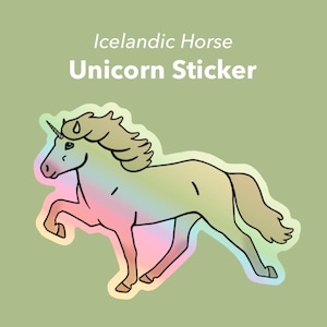 Icelandic Horse Sticker "Unicorn"