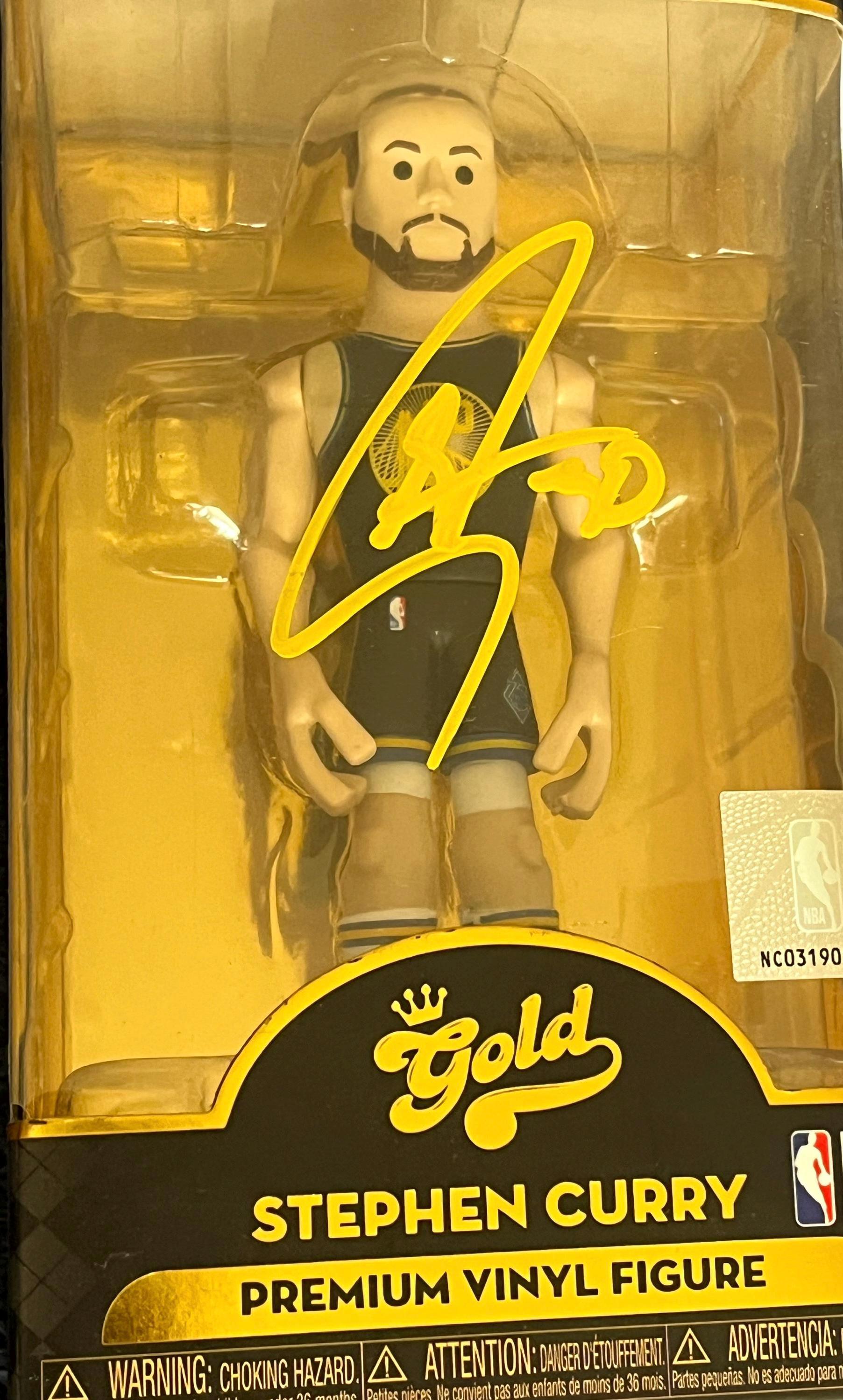 Stephen Curry signed FUNKO POP with coa!