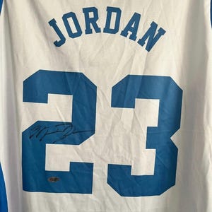 Michael Jordan signed jersey with coa!