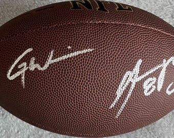Aaron Rodgers & Garrett Wilson Autographed Wilson NFL Football with coa!