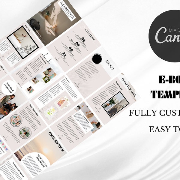 Ebook Template - Customizable Canva Design, Digital Download, Streamline Your Ebook Creation, Unique Gift Idea