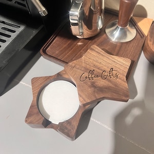 Personalized Coffee Filter Paper Storage Container, Coffee Filter Stand, 51/53/58 mm Coffee Filter Paper Holder, Five-pointed star shape