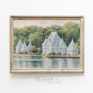 Lake Harriet Bandshell: Lake Harriet Art Print | Watercolor Painting of Minneapolis, MN | Digital Download, Gift for Twin Cities Lovers