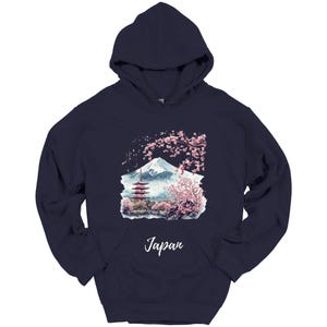 Japan T-Shirt, Hoodie, Sweatshirt, Cherry Blossom Scenery, Japanese Landscape Graphic, Sakura, Japan Travel Souvenir, Aesthetic Japan Gift
