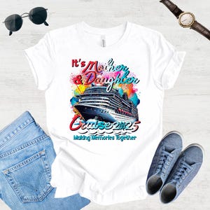 Shirt moeder-dochter cruise 2025: bijpassend T-shirt voor familievakantie
