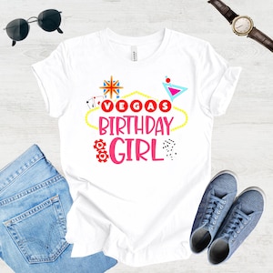 Vegas Birthday Girl T-Shirt: Bachelorette Party Tee