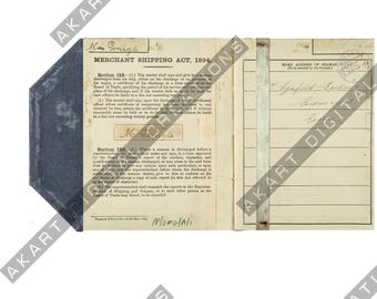 Historical Maritime Seafarer Themed Folio Printable Digital Kit
