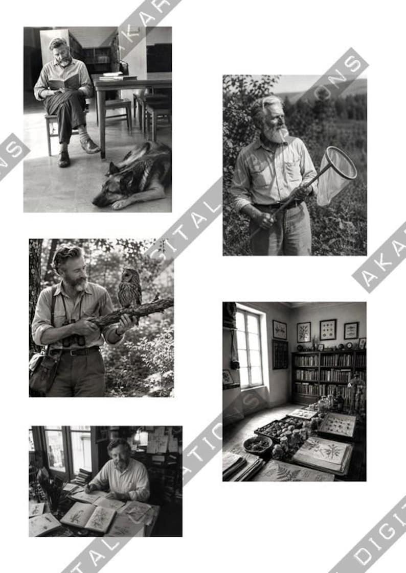 Vintage Naturalist Portrait Collection | Digital Download image 4