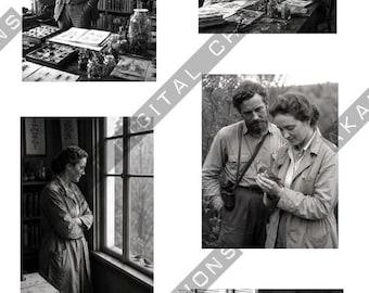 Vintage Naturalist Portrait Collection | Digital Download