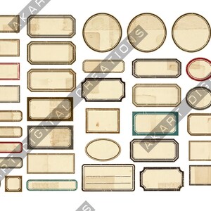 Etiquetas vintage para notas de campo de naturalista - Material efímero para scrapbooking y diarios creativos imagen 3