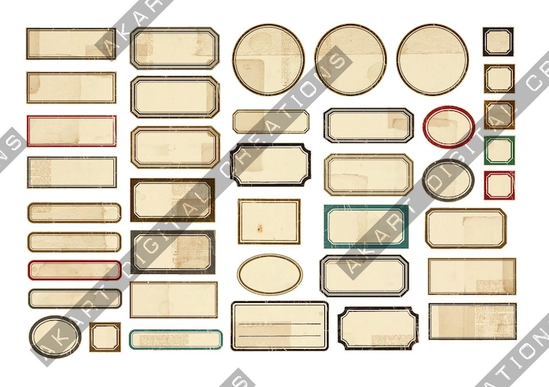 Etiquetas vintage para notas de campo de naturalista - Material efímero para scrapbooking y diarios creativos imagen 3