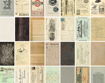 Vintage Backdrops VOLUME 4 - 42 Printable Background Papers For Scrapbooking and Junk Journaling 6x10"