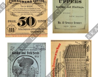 Antique Catalogue Covers - Ephemera for Junk Journaling (Digital Printable Pages)