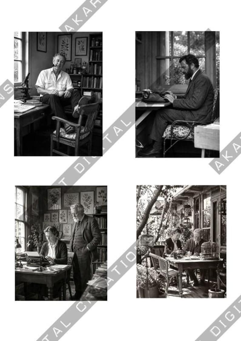 Vintage Naturalist Portrait Collection | Digital Download image 2