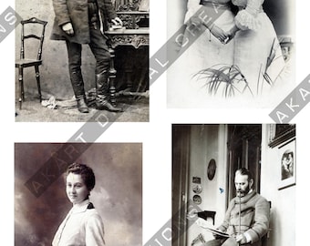 Vintage Hungary Photos: 1900s Ephemera for Junk Journals (A4 Digital Download)