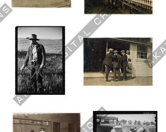 Vintage Early 1900s People Group Photographs Vol1 – Junk Journaling Ephemera (Digital Printable)